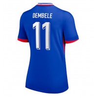 Maglia Calcio Francia Ousmane Dembele #11 Prima Divisa Donna Europei 2024 Manica Corta